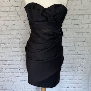 Victor & Rolf Strapless Black Dress